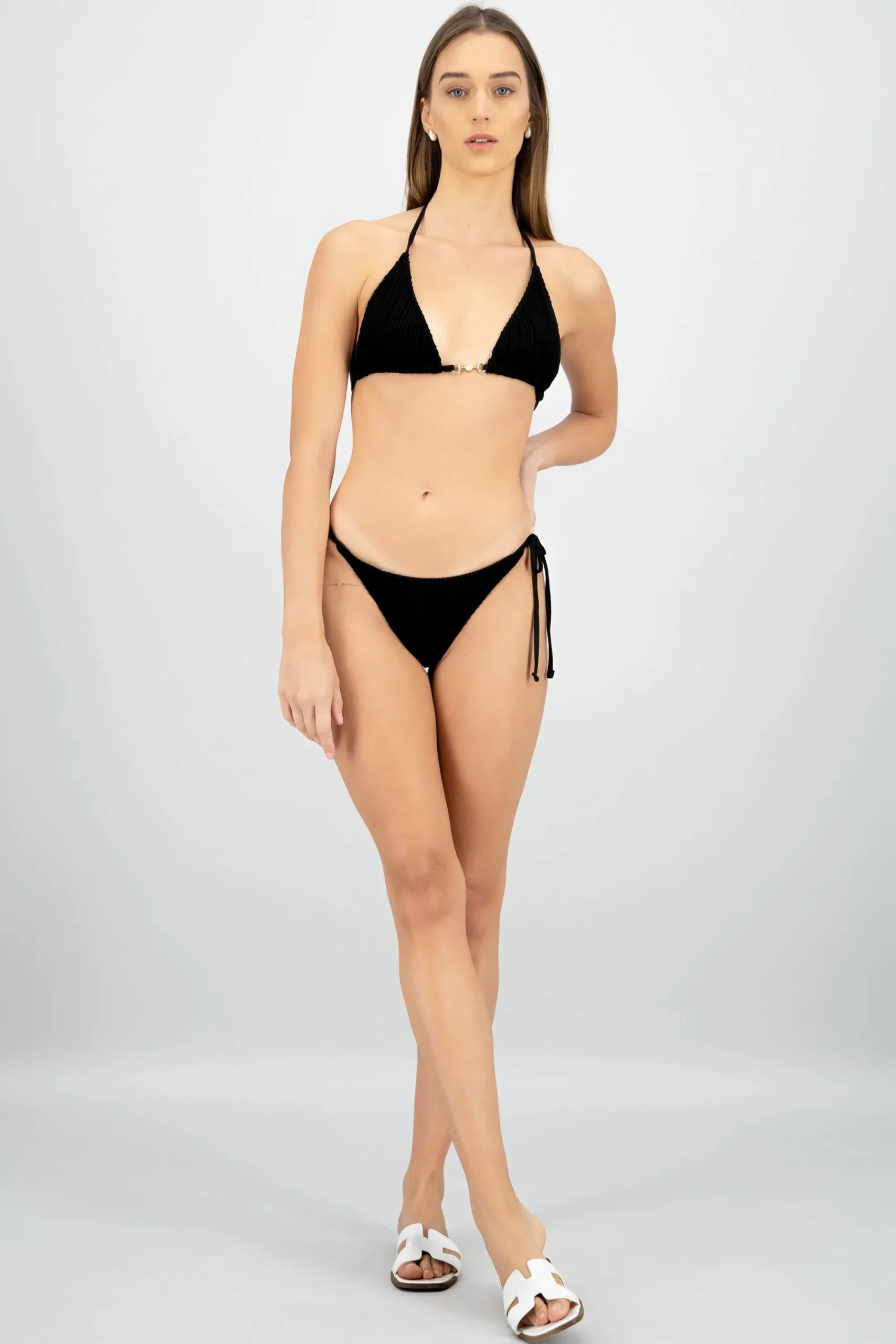 Shasa 3 Piece Textured Bikini Set