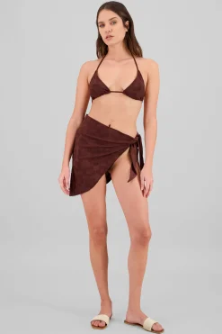 Shasa 3 Piece Textured Floral Bikini