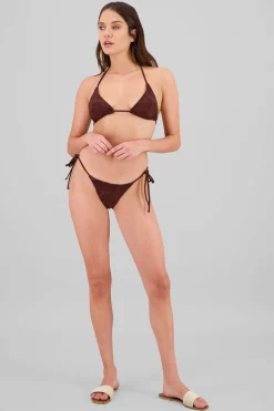 Shasa 3 Piece Textured Floral Bikini