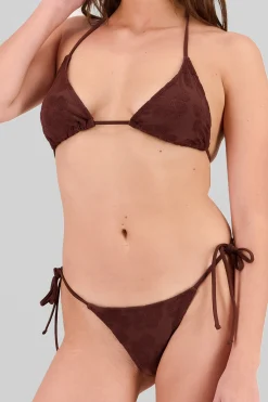 Shasa 3 Piece Textured Floral Bikini