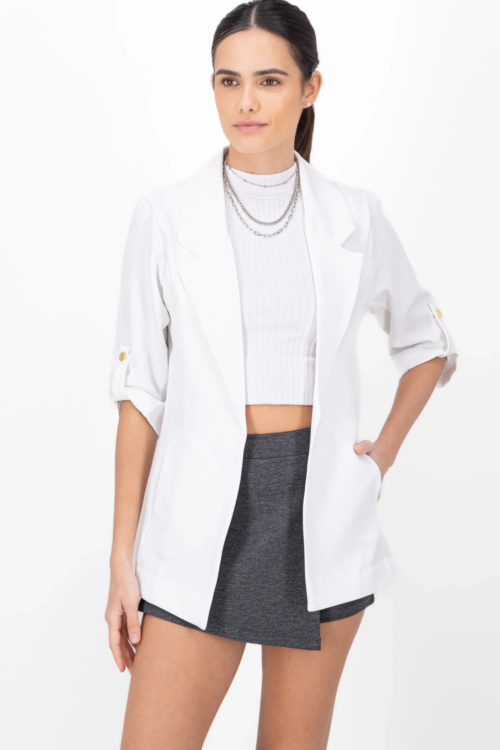 Shasa 3/4 Sleeve Blazer