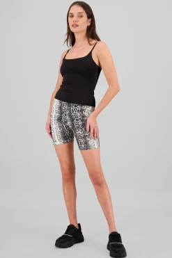 Shasa Animal Print Biker Shorts