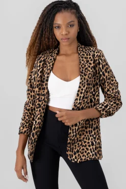Shasa Animal Print Blazer