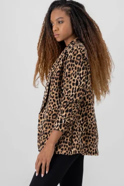 Shasa Animal Print Blazer