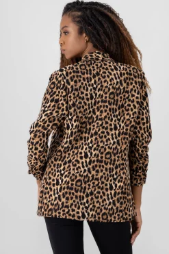 Shasa Animal Print Blazer