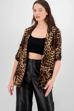Shasa Animal Print Blazer
