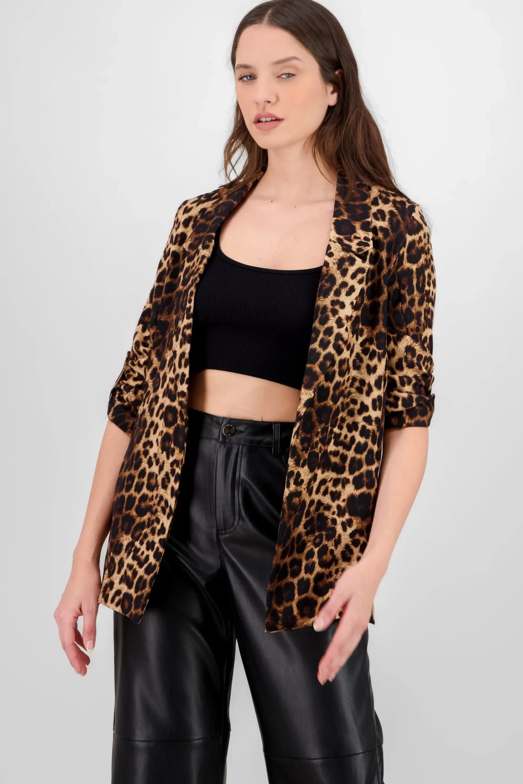 Shasa Animal Print Blazer