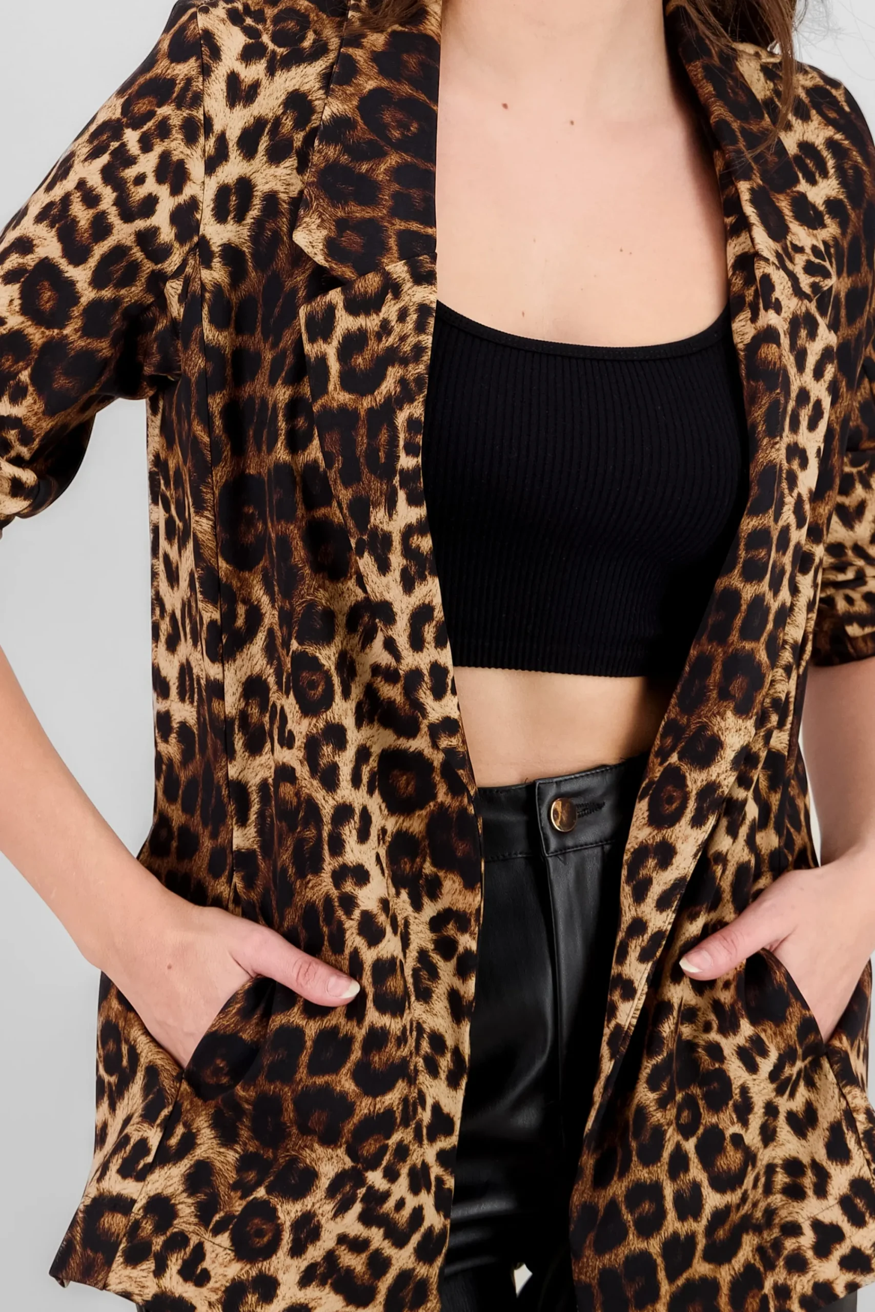 Shasa Animal Print Blazer