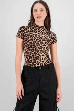 Shasa Animal Print Bodysuit