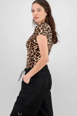 Shasa Animal Print Bodysuit