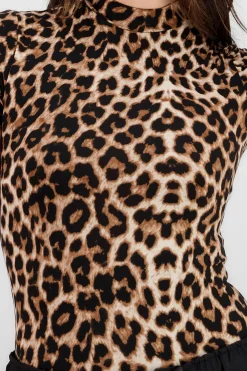 Shasa Animal Print Bodysuit