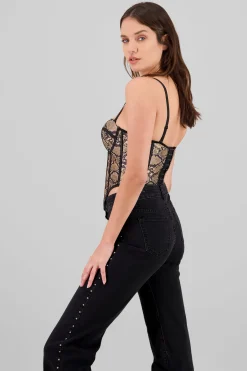 Shasa Animal Print Corset