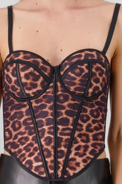 Shasa Animal Print Corset