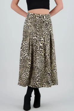 Shasa Animal Print Maxi Skirt