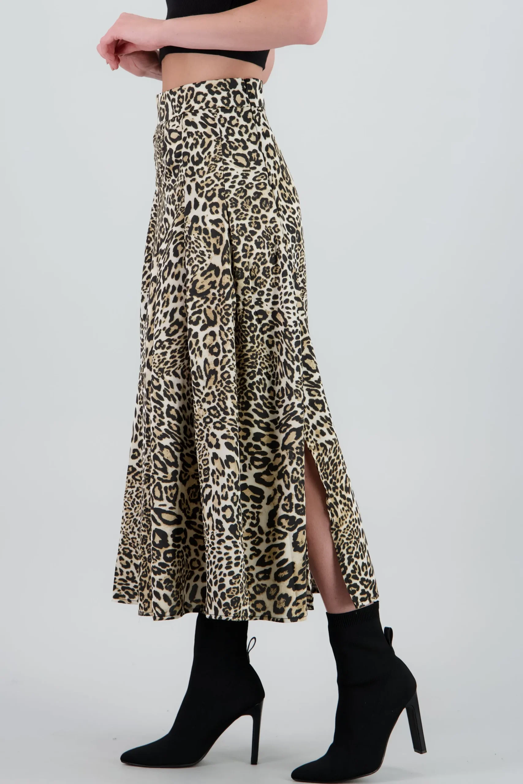 Shasa Animal Print Maxi Skirt