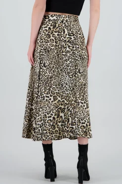 Shasa Animal Print Maxi Skirt