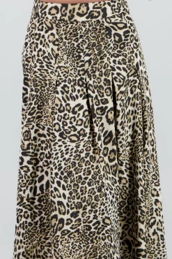 Shasa Animal Print Maxi Skirt