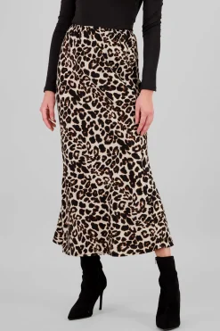 Shasa Animal Print Maxi Skirt