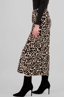 Shasa Animal Print Maxi Skirt
