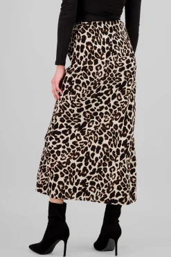 Shasa Animal Print Maxi Skirt