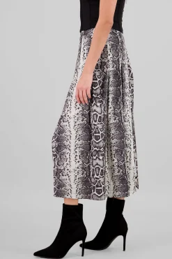 Shasa Animal Print Midi Skirt