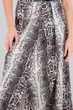 Shasa Animal Print Midi Skirt