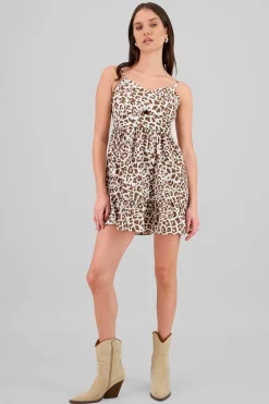 Shasa Animal Print Mini Dress