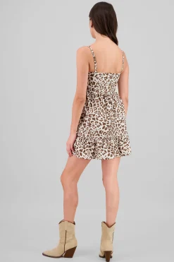 Shasa Animal Print Mini Dress