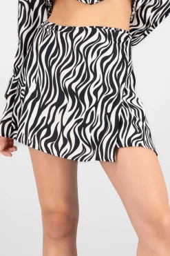 Shasa Animal Print Mini Skirt