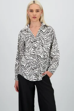 Shasa Animal Print Shirt