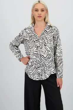 Shasa Animal Print Shirt