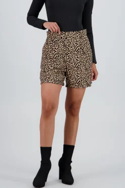 Shasa Animal Print Shorts