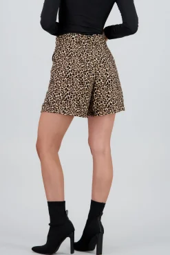 Shasa Animal Print Shorts
