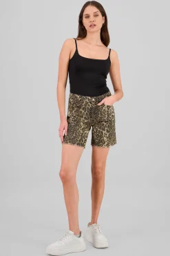 Shasa Animal Print Shorts