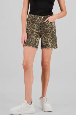 Shasa Animal Print Shorts