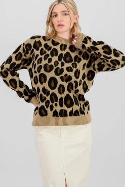 Shasa Animal Print Sweater