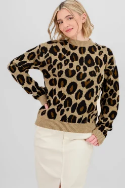 Shasa Animal Print Sweater