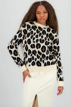 Shasa Animal Print Sweater