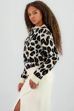 Shasa Animal Print Sweater