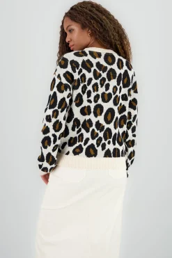 Shasa Animal Print Sweater