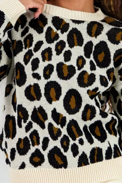 Shasa Animal Print Sweater