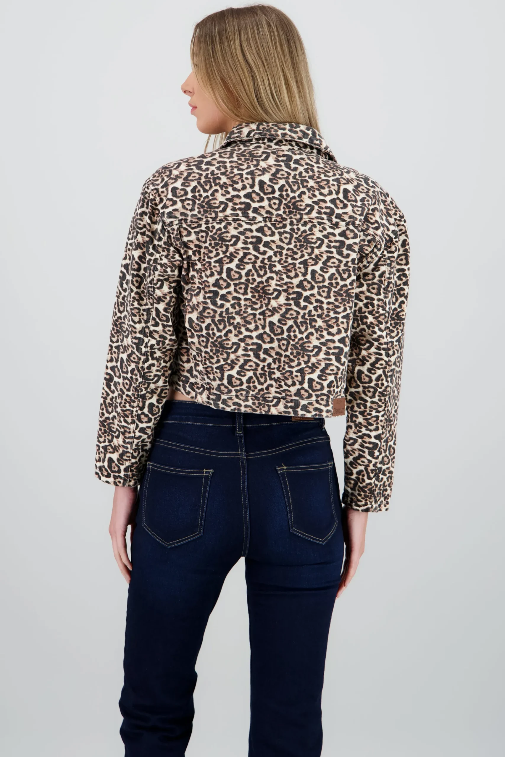 Shasa Animal Print Trucker Jacket