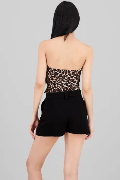 Shasa Animal Print Tube Top