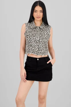 Shasa Animal Print Vest