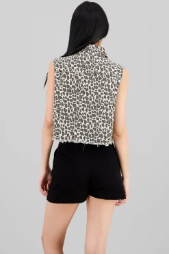 Shasa Animal Print Vest