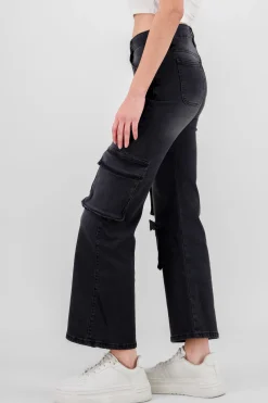 Shasa Asymetric Pockets Cargo Jeans