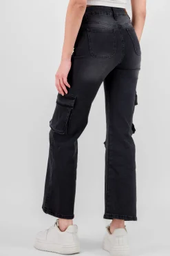 Shasa Asymetric Pockets Cargo Jeans