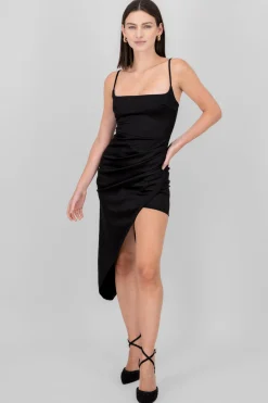 Shasa Asymetric Satin Dress