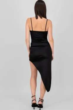 Shasa Asymetric Satin Dress
