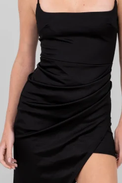 Shasa Asymetric Satin Dress